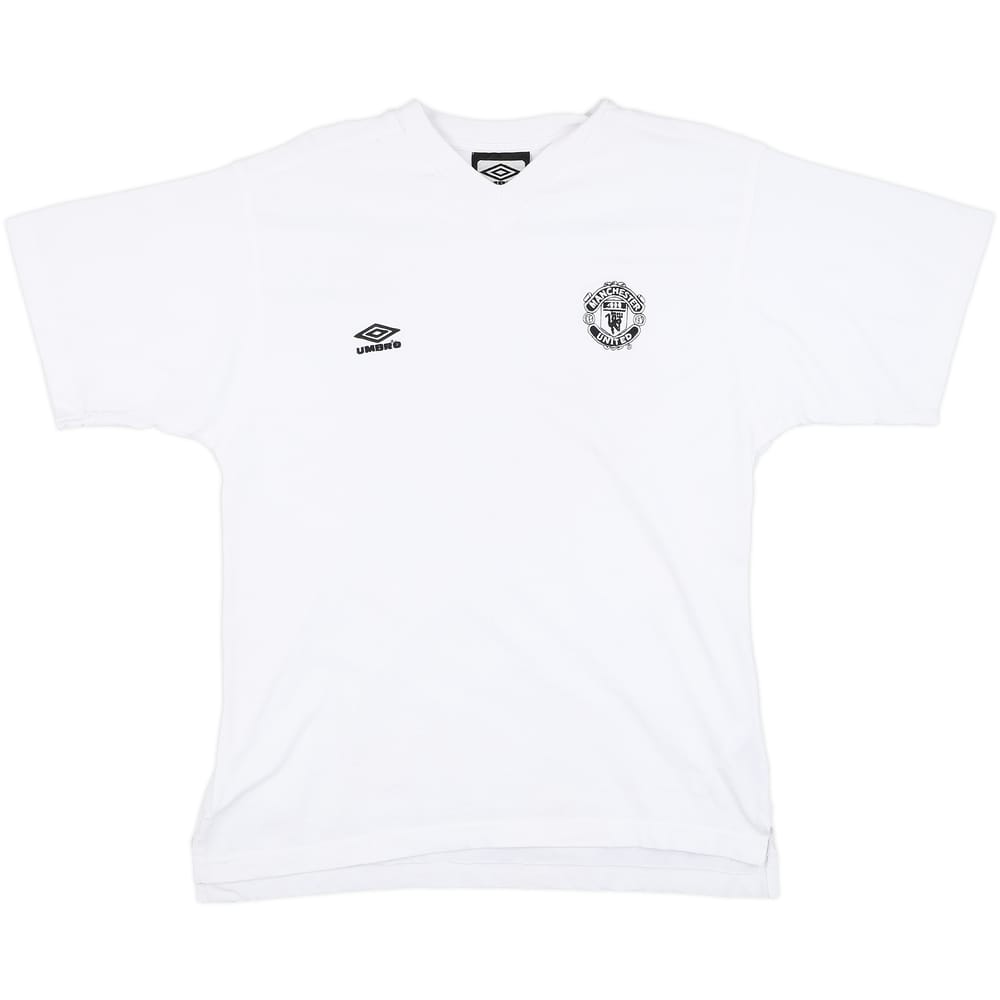 2000-01 Manchester United Umbro Cotton Tee - 8/10 - (S)