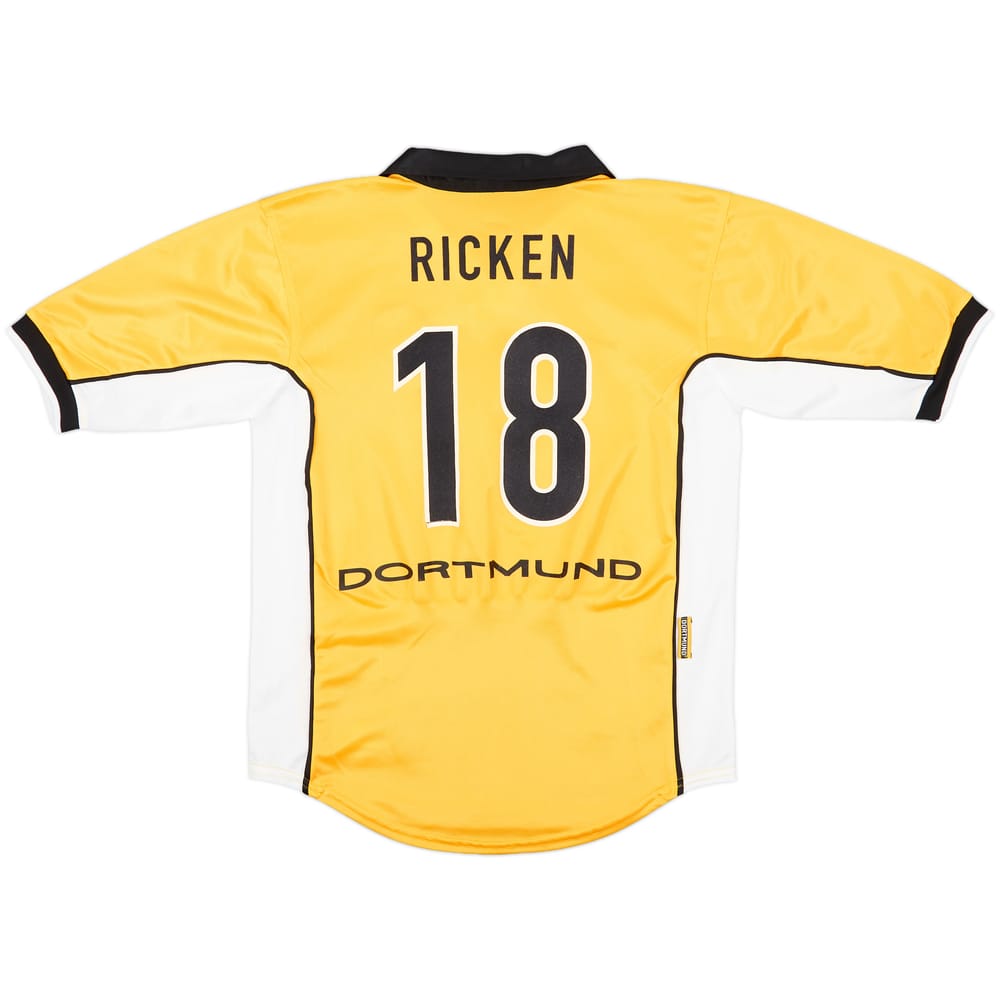 1998-00 Borussia Dortmund Home Shirt Ricken #18 - 6/10 - (L.Boys)