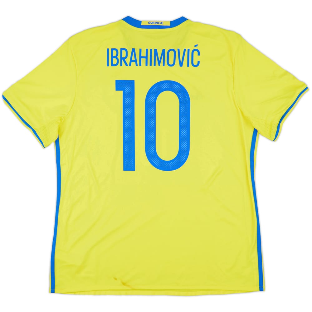 2016-17 Sweden Home Shirt Ibrahimovic #10 - 7/10 - (XL)