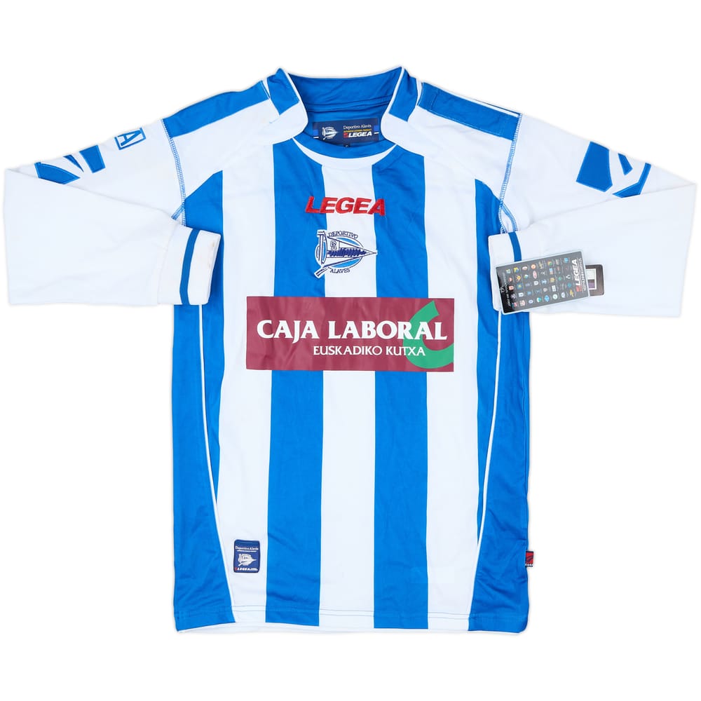2009-10 Alaves Home L/S Shirt (S)