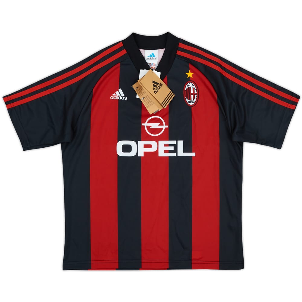 2000-02 AC Milan Home Shirt (M.Boys)
