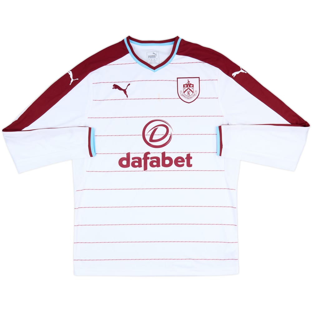 2017-18 Burnley Away L/S Shirt - 5/10 - (L)