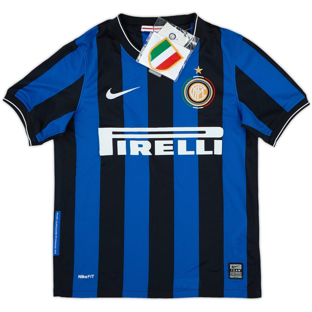 2009-10 Inter Milan Home Shirt (S.Boys)
