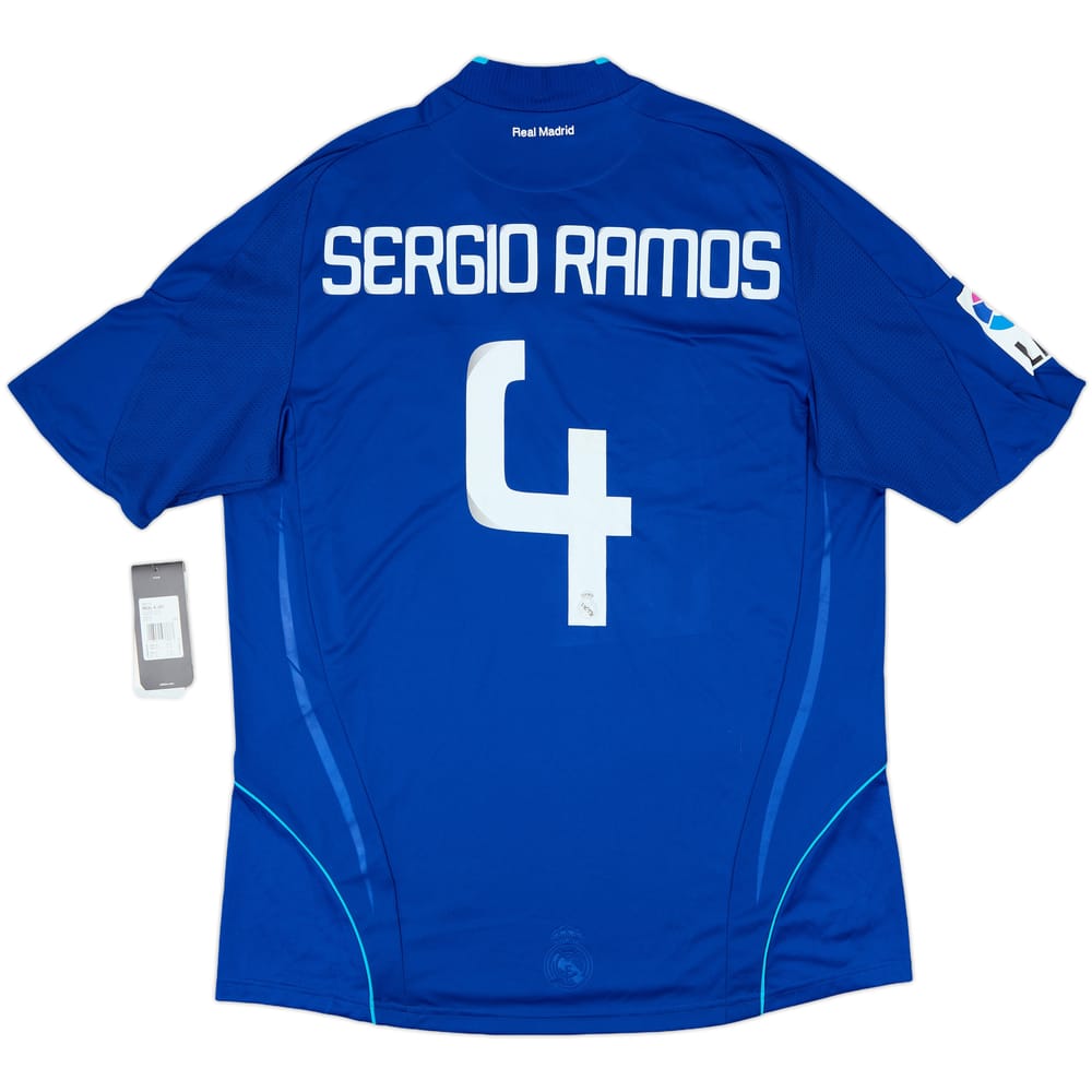 2008-09 Real Madrid Away Shirt Sergio Ramos #4 (XL)