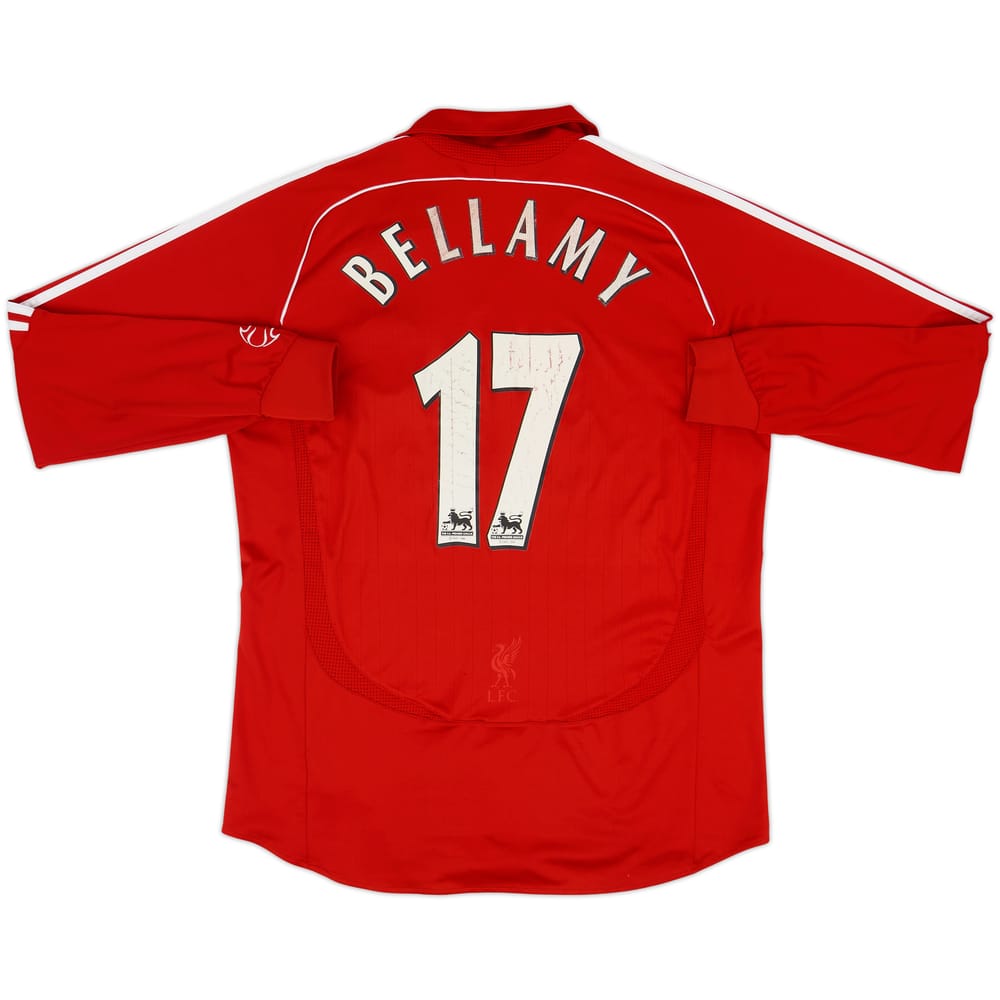 2006-08 Liverpool Home L/S Shirt Bellamy #17 - 4/10 - (XL)