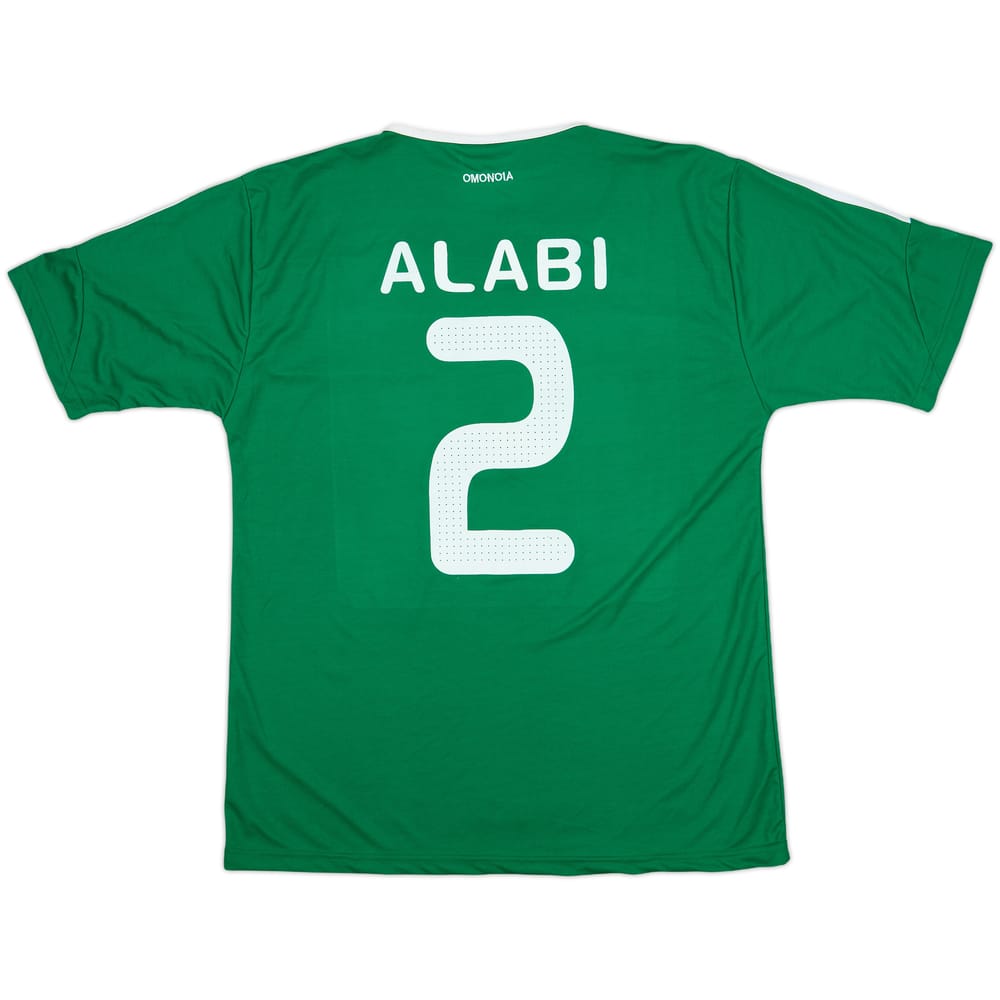 2010-11 Omonia Nicosia Home Shirt Alabi #2 - 5/10 - (L)