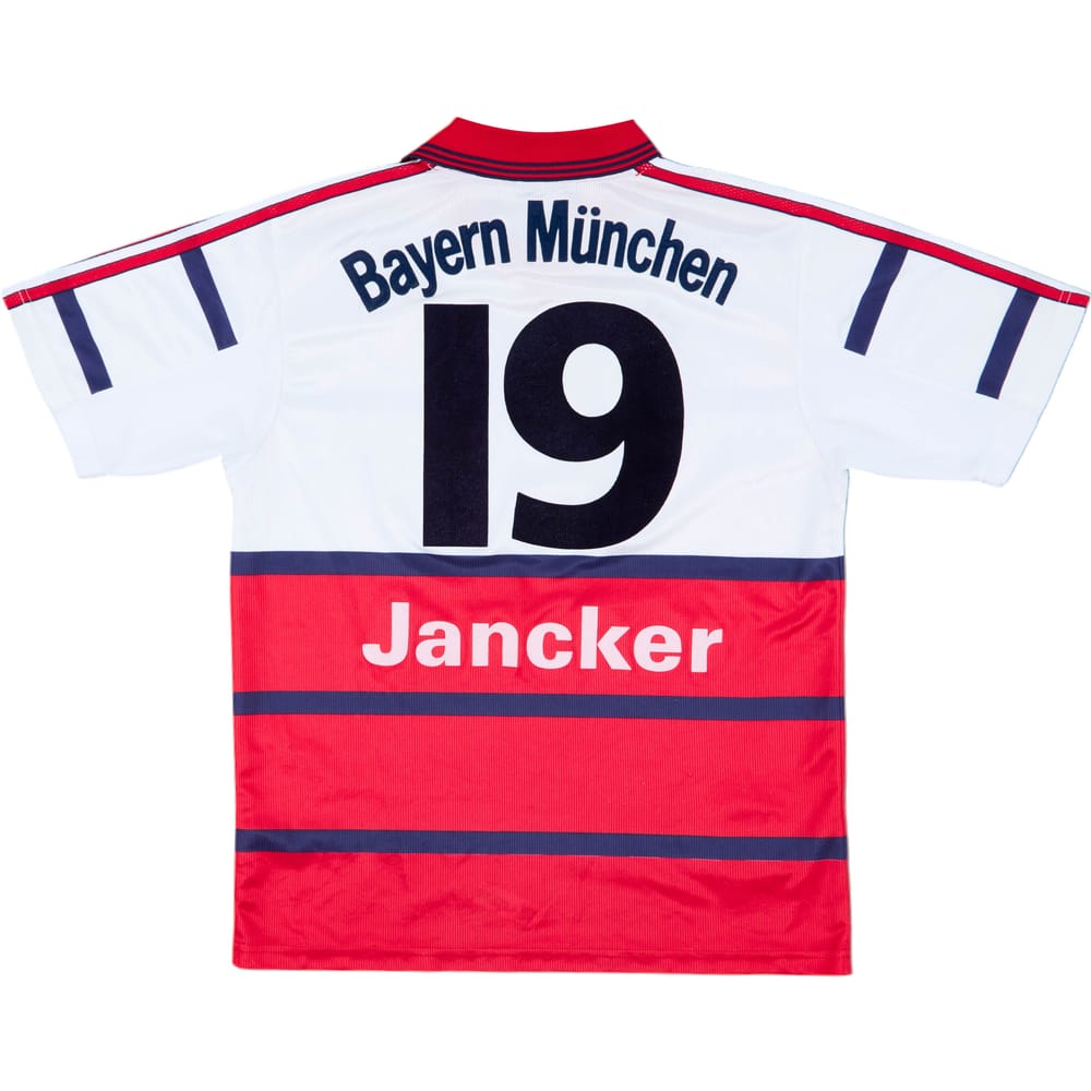 1998-00 Bayern Munich Away Shirt Jancker #19 - 9/10 - (XL.Boys)
