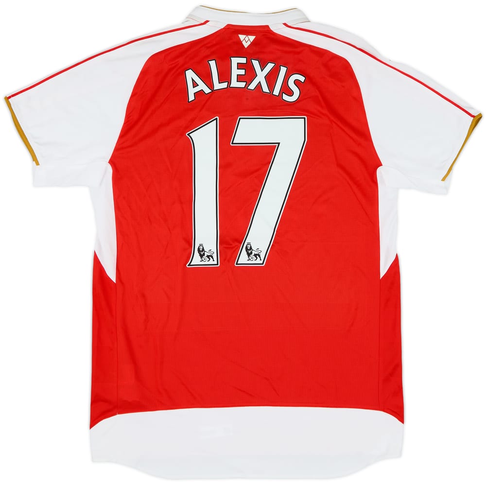 2015-16 Arsenal Home Shirt Alexis #17 (L)
