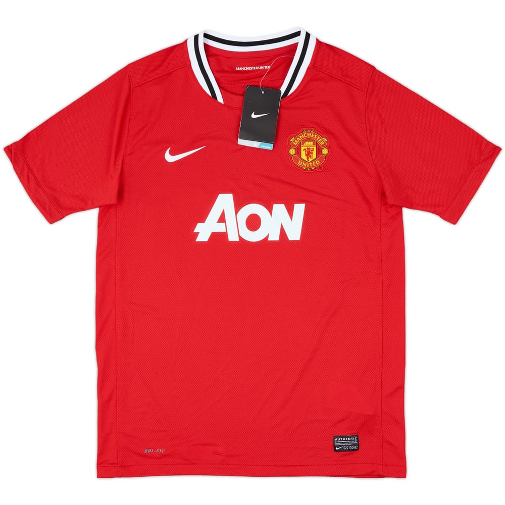 2011-12 Manchester United Home Shirt (XL.Boys)