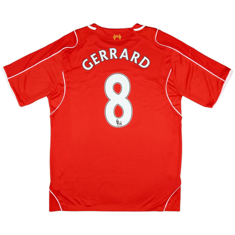 2014-15 Liverpool Home Shirt Gerrard #8 (XL)