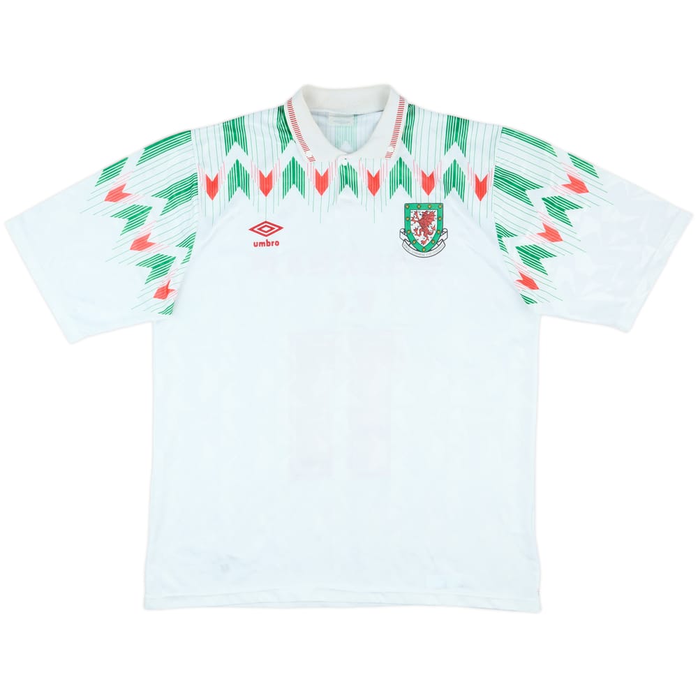 1990-92 Wales Away Shirt #11 - 7/10 - (XL)