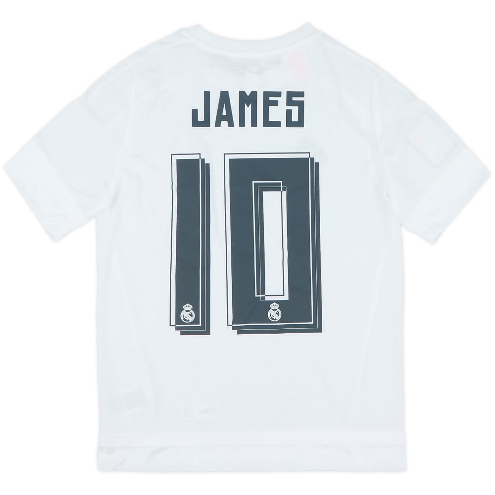2015-16 Real Madrid Home Shirt James #10 (L.Boys)