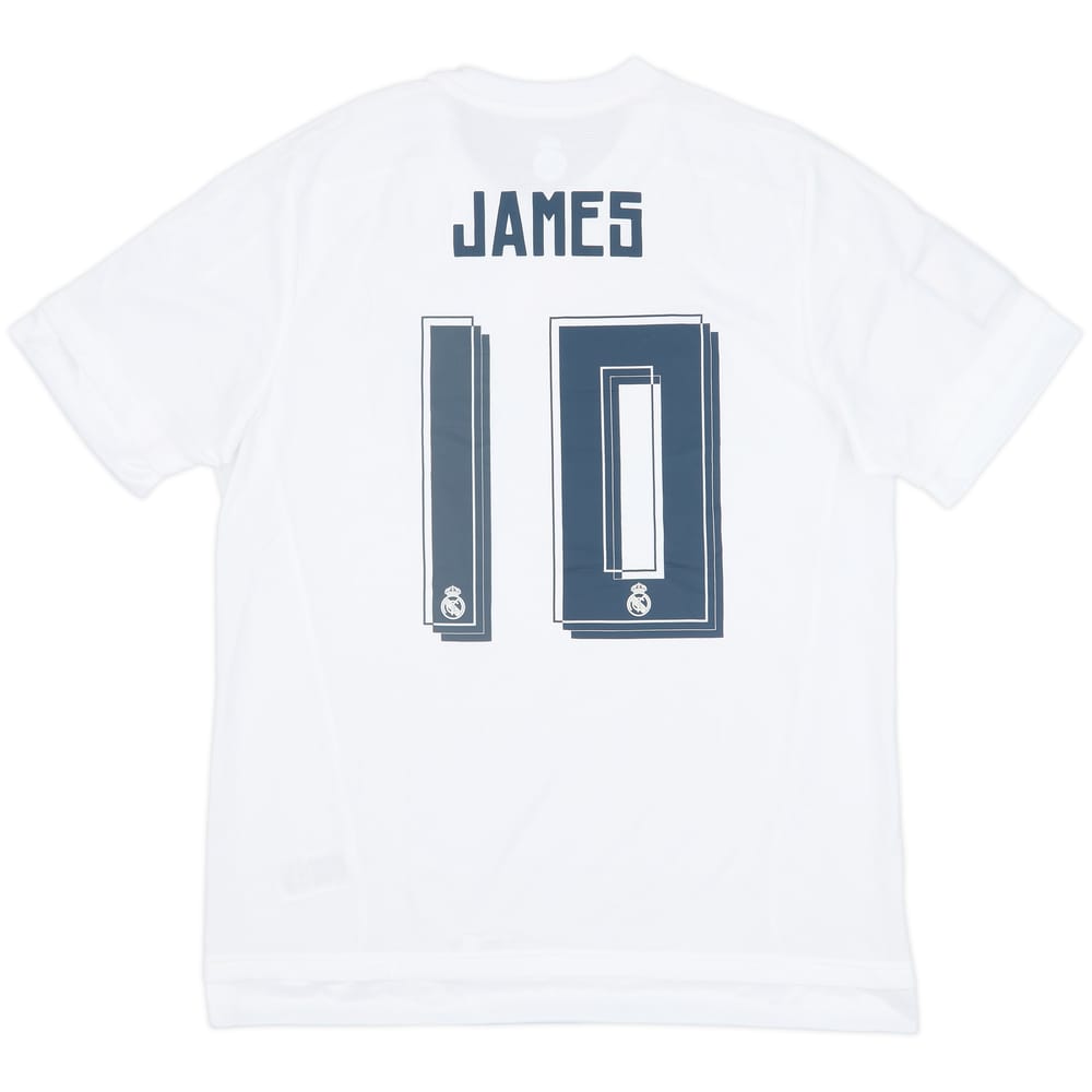 2015-16 Real Madrid Home Shirt James #10 (L)