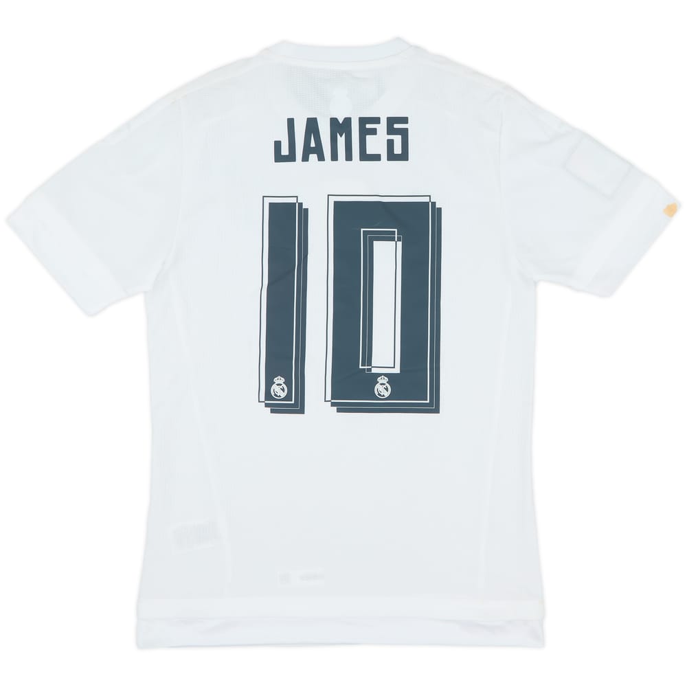 2015-16 Real Madrid Home Shirt James #10 (S)