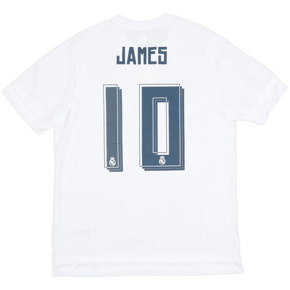 2015-16 Real Madrid Home Shirt James #10 (L)