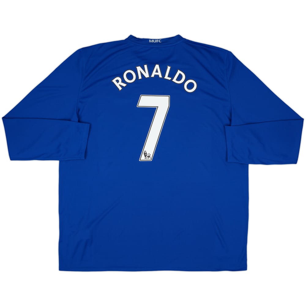 2008-09 Manchester United Third L/S Shirt Ronaldo #7 (XXL)