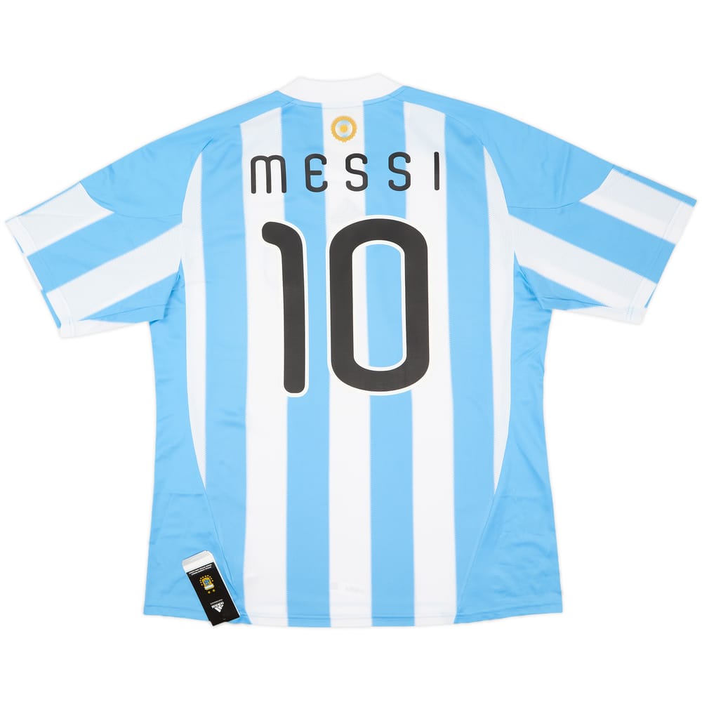 2010-11 Argentina Home Shirt Messi #10 (XL)