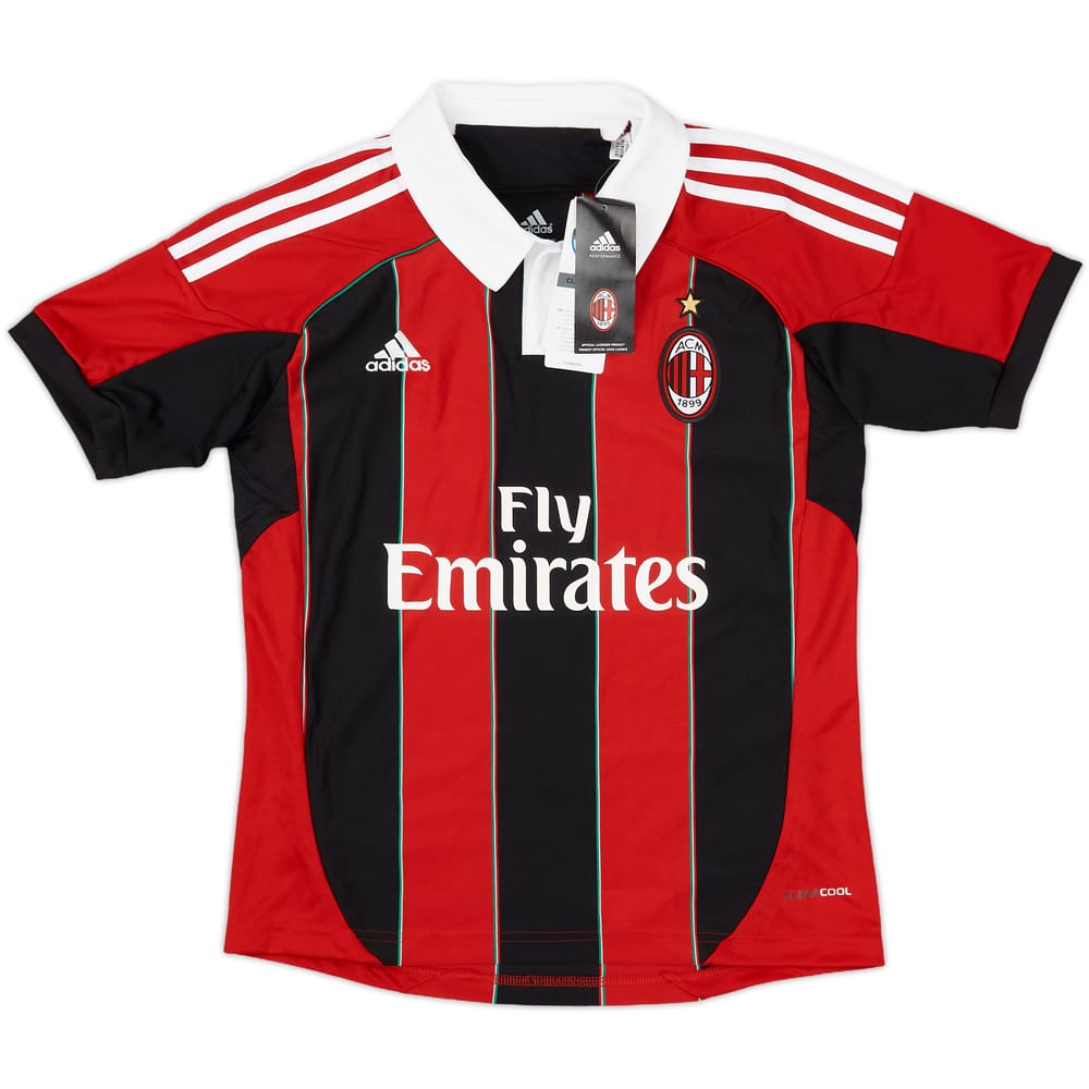 2012-13 AC Milan Home Shirt (M.Boys)