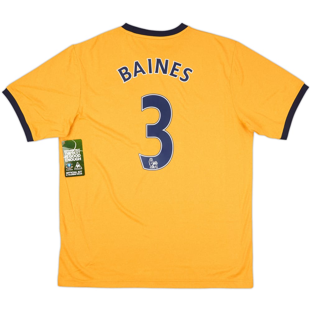 2011-12 Everton Away Shirt Baines #3 (L)