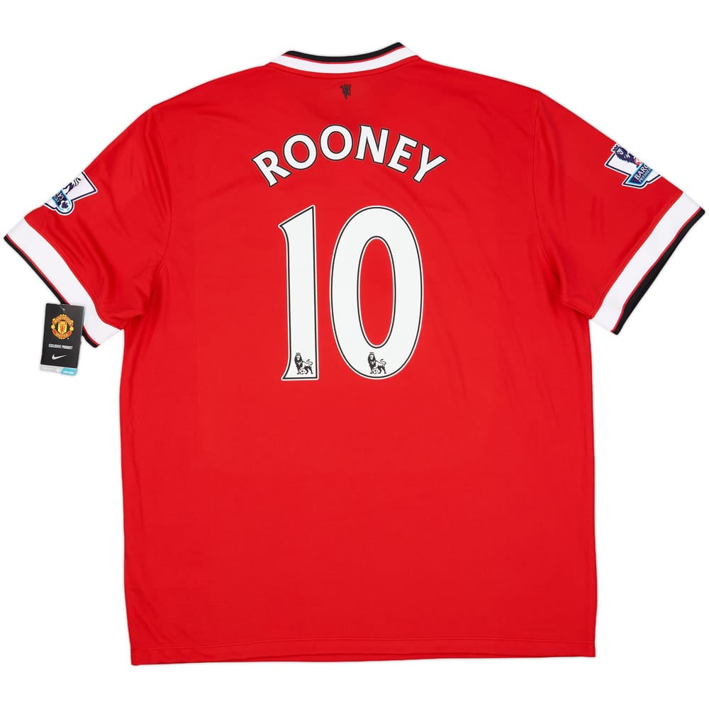 2014-15 Manchester United Home Shirt Rooney #10 (XL)