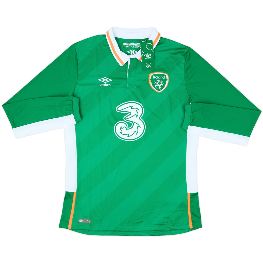 2016-17 Ireland Home L/S Shirt (L)