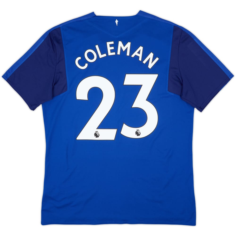 Camiseta de local del Everton 2017-18 Coleman #23 - 5/10 - (XL)