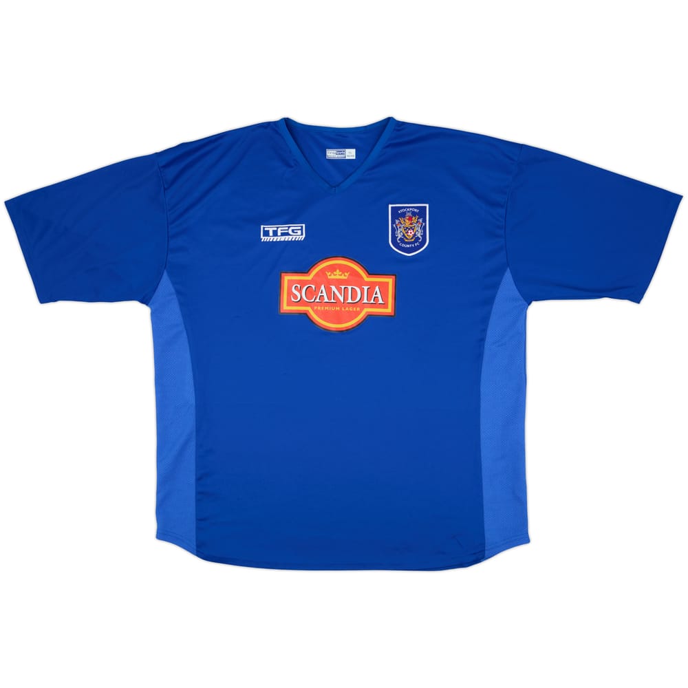 Camiseta de local del Stockport County 2004-06 - 9/10 - (XL)
