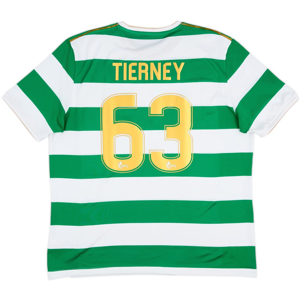 2017-18 Celtic Lisbon Lions 50th Anniversary Home Shirt Tierney #63 - 8/10 - (XL)