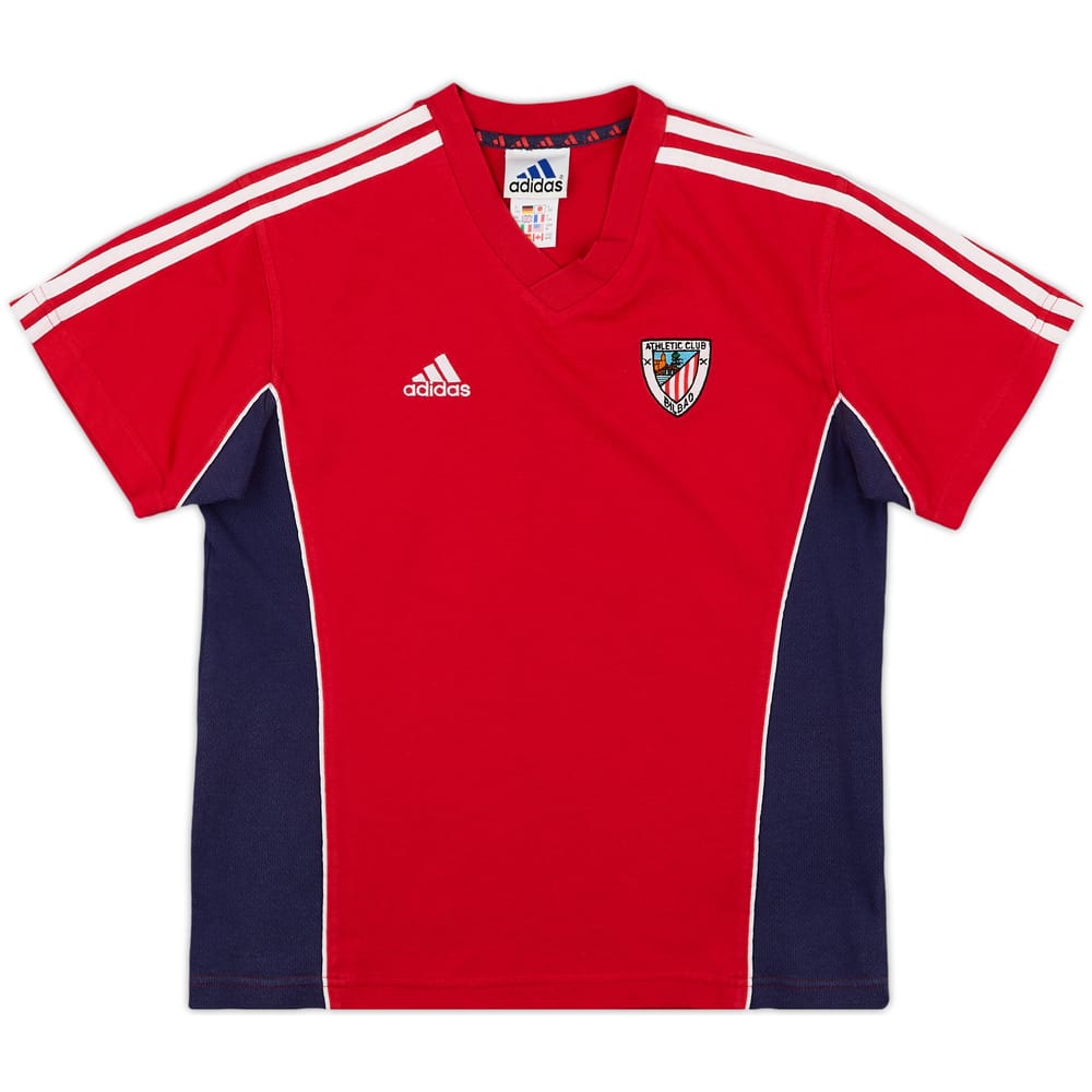 1999-00 Athletic Bilbao adidas Cotton Tee - 8/10 - (11-12 Years)