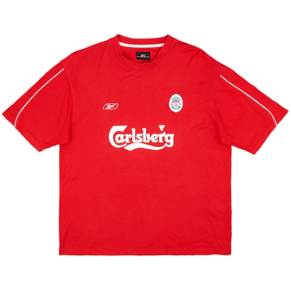 2003-04 Liverpool Reebok Cotton Tee - 9/10 - (L)