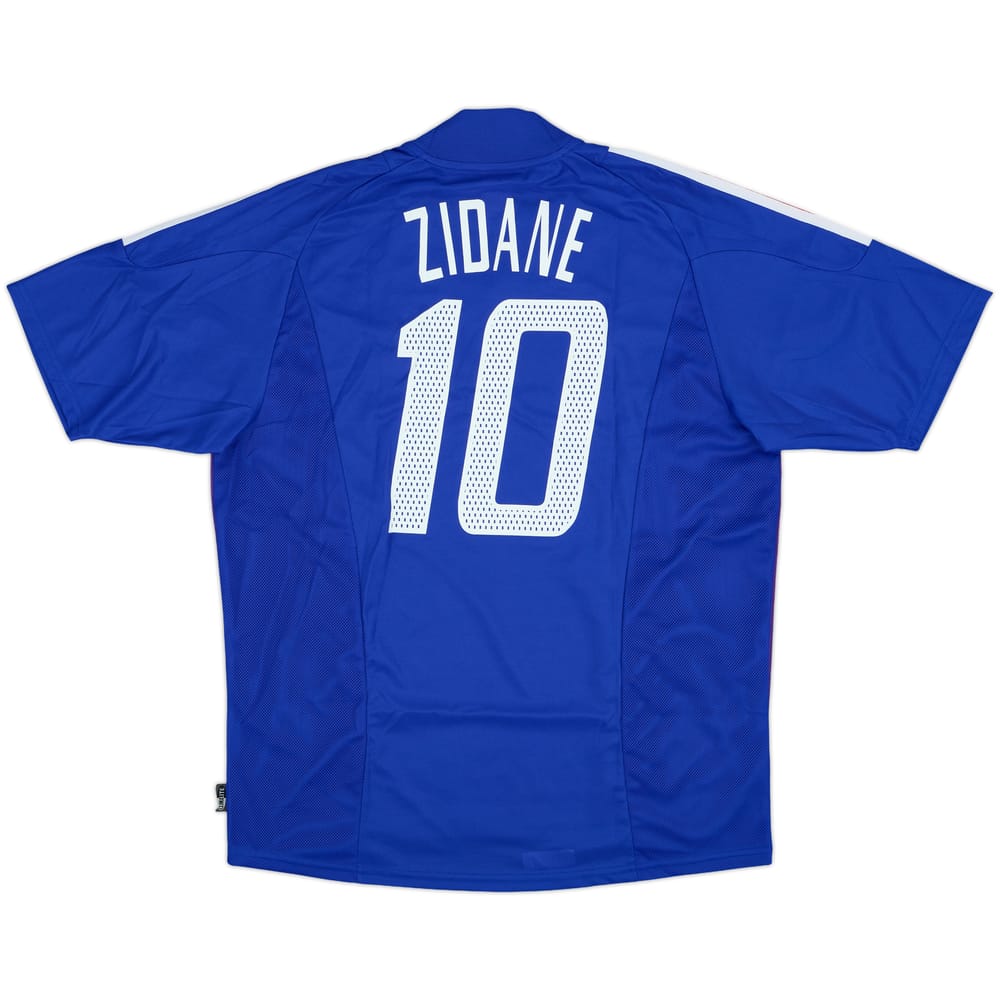 2002-04 France Home Shirt Zidane #10 - 8/10 - (L)