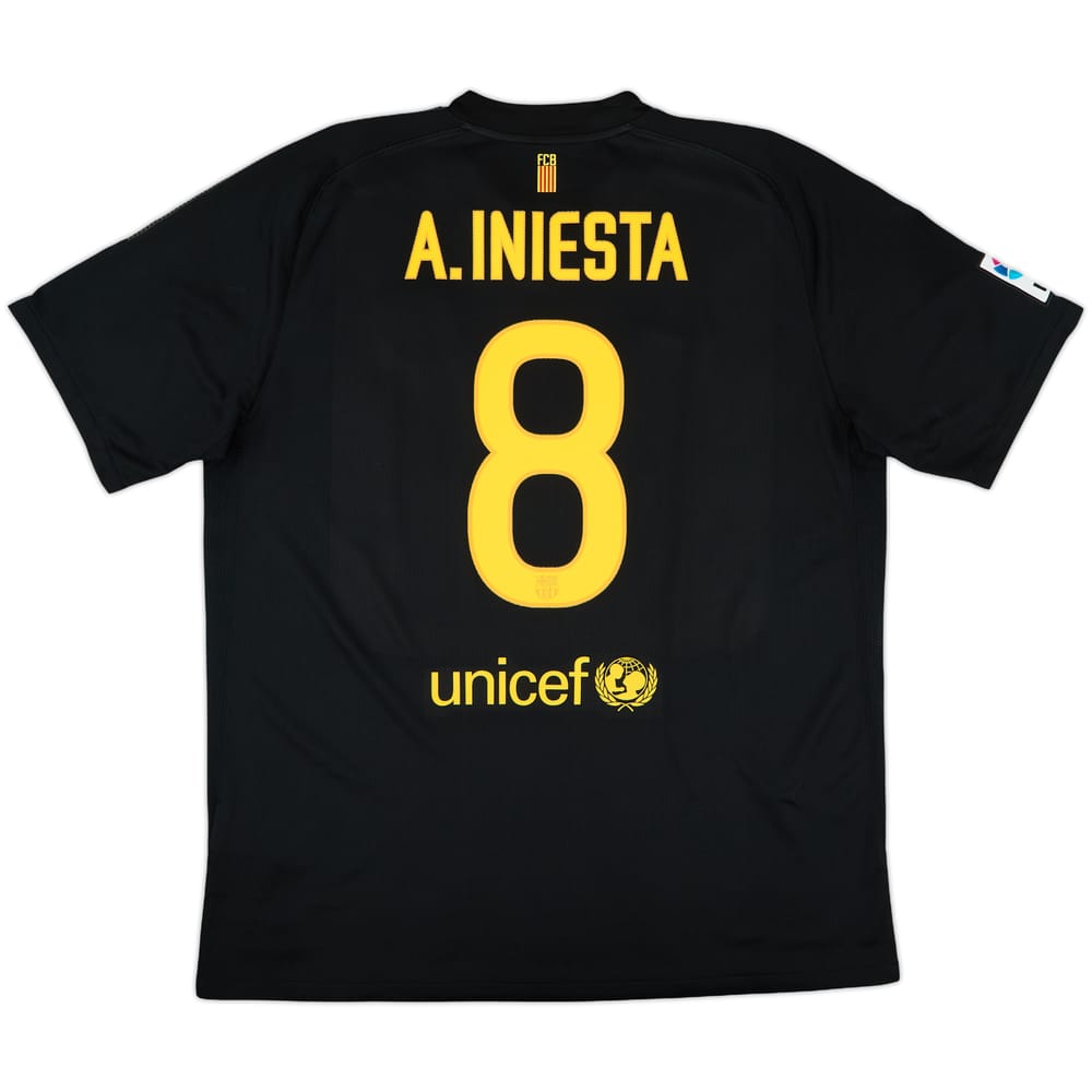 2011-12 Barcelona Away Shirt A.Iniesta #8 - 10/10 - (XL)