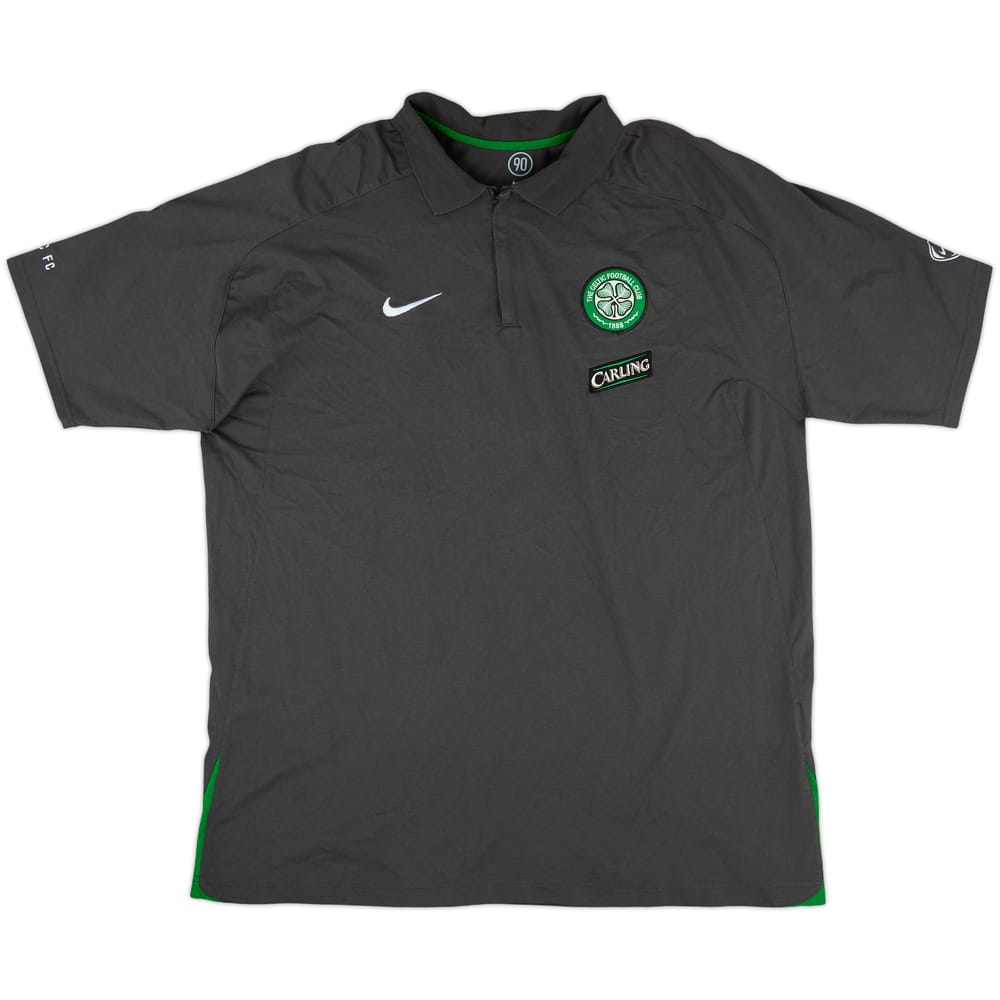 2005-06 Celtic Nike 1/4 Zip Polo Shirt - 8/10 - (XXL)