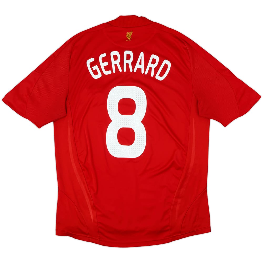 2008-10 Liverpool Home Shirt Gerrard #8 - 5/10 - (L)