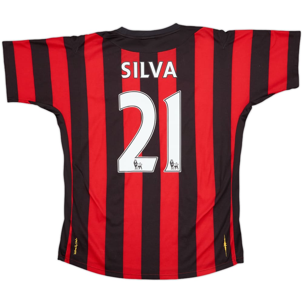 2011-12 Manchester City Away Shirt Silva #21 - 9/10 - (M)