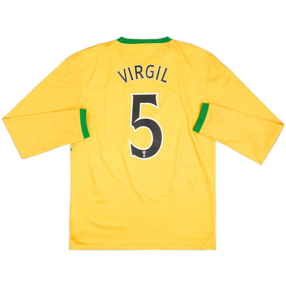 2013-14 Celtic Away L/S Shirt Virgil #5 - 8/10 - (M)