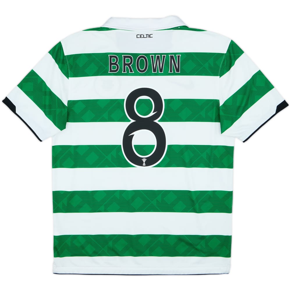 2010-12 Celtic Home Shirt Brown #8 - 7/10 - (M)