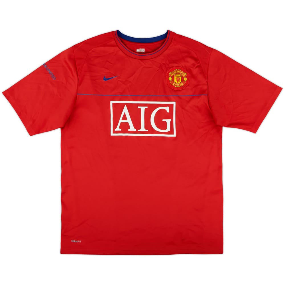 2008-09 Manchester United Nike Training Shirt - 9/10 - (L)