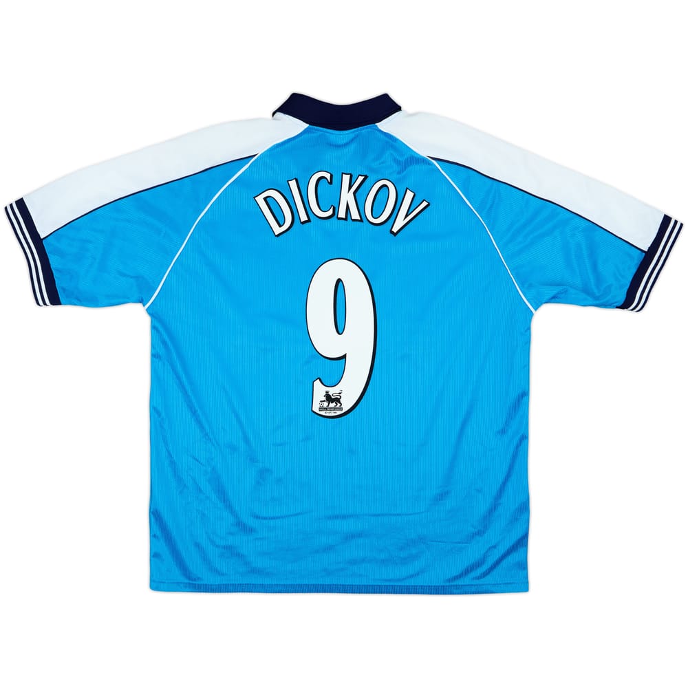1999-01 Manchester City Home Shirt Dickov #9 - 8/10 - (L)