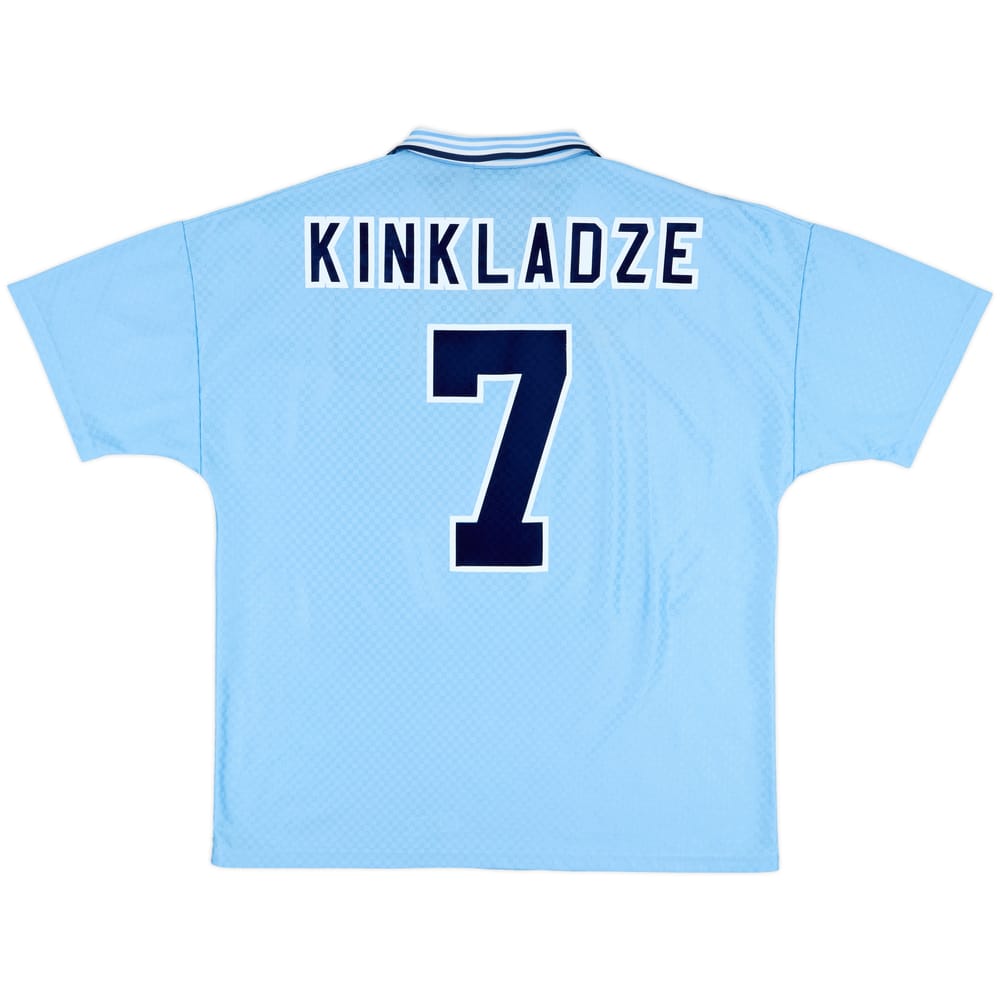 1995-97 Manchester City Home Shirt Kinkladze #7 - 6/10 - (XL)