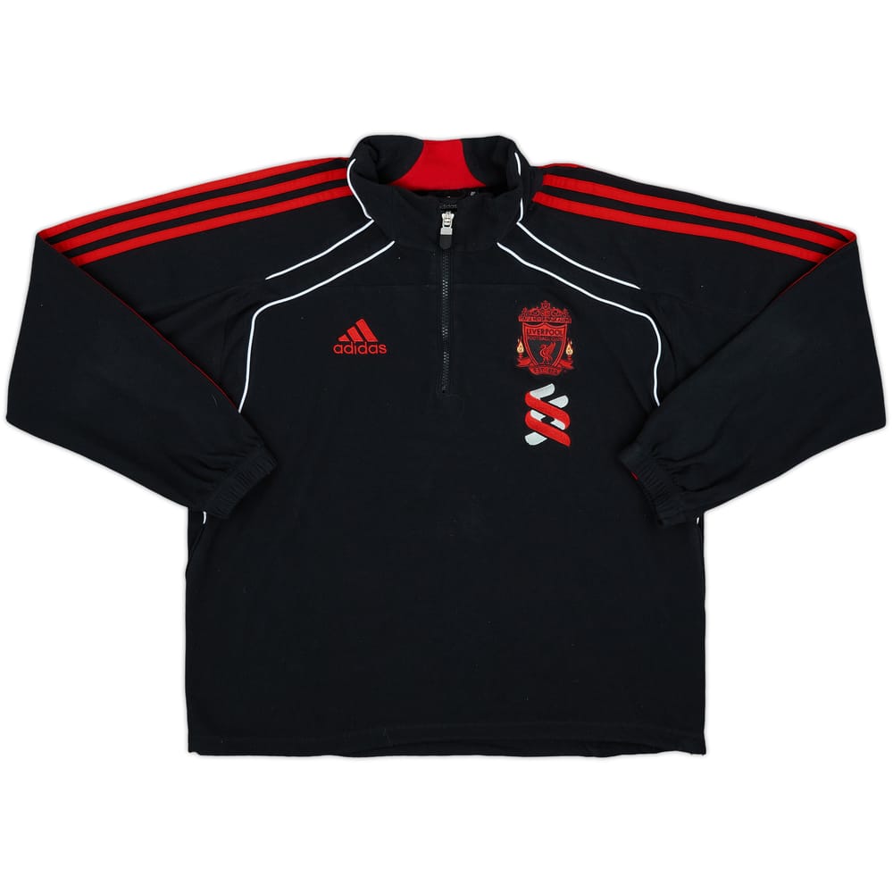 2010-11 Liverpool adidas 1/4 Zip Fleece Top - 6/10 - (S)