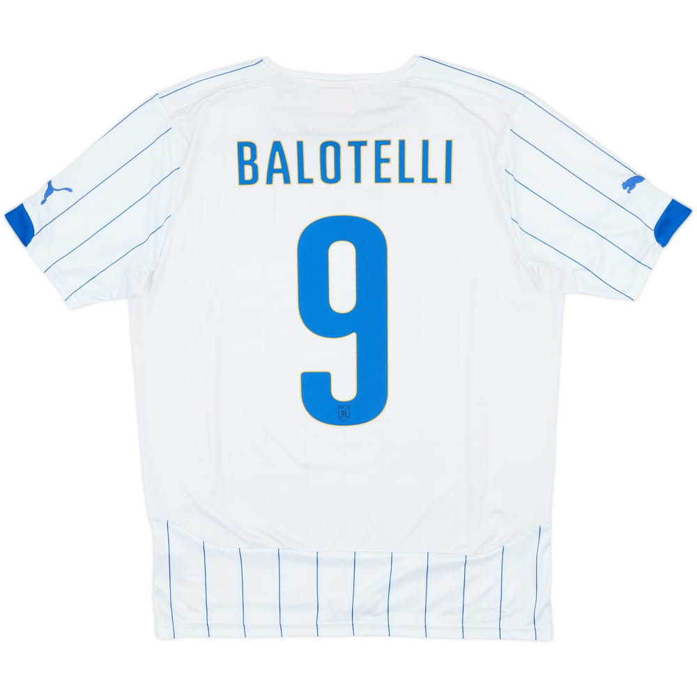 2014-15 Italy Away Shirt Balotelli #9 - 8/10 - (L)