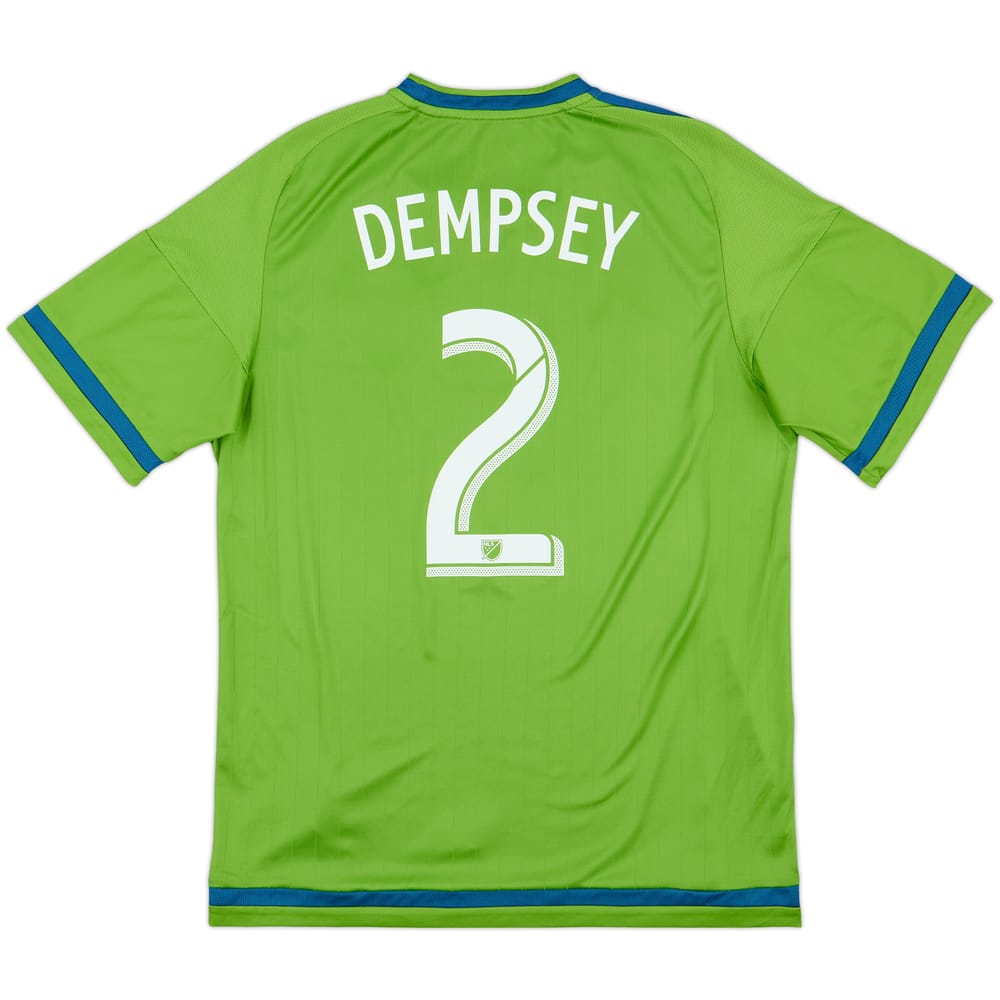 Camiseta adidas de local del Seattle Sounders 2015 Dempsey #2 - 9/10 - (L)