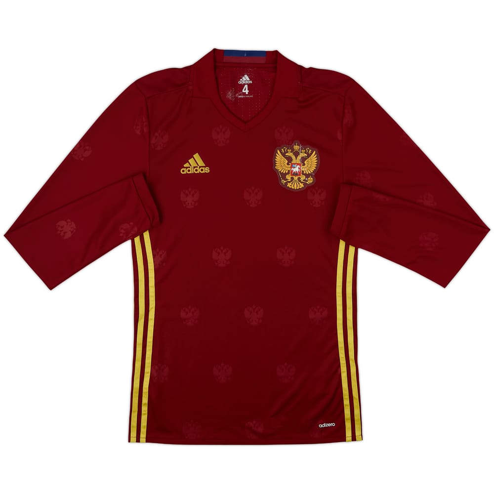 2016-17 Russia Player Issue Home L/S Shirt - 7/10 - (S)
