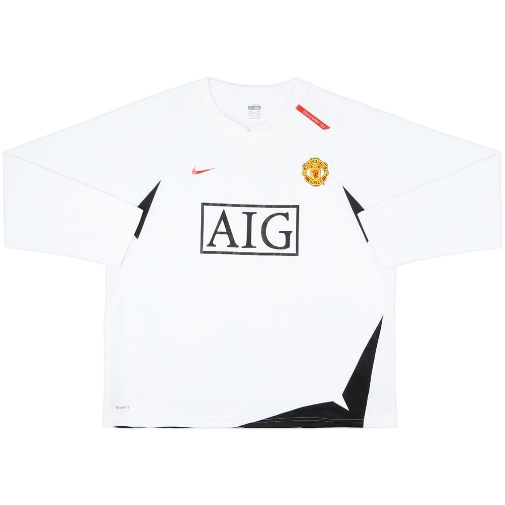 2007-08 Manchester United Nike Sweat Top - 9/10 - (XXL)