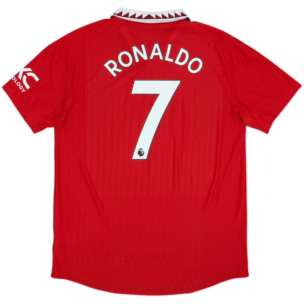 2022-23 Manchester United Authentic Home Shirt Ronaldo #7 - 8/10 - (XL)