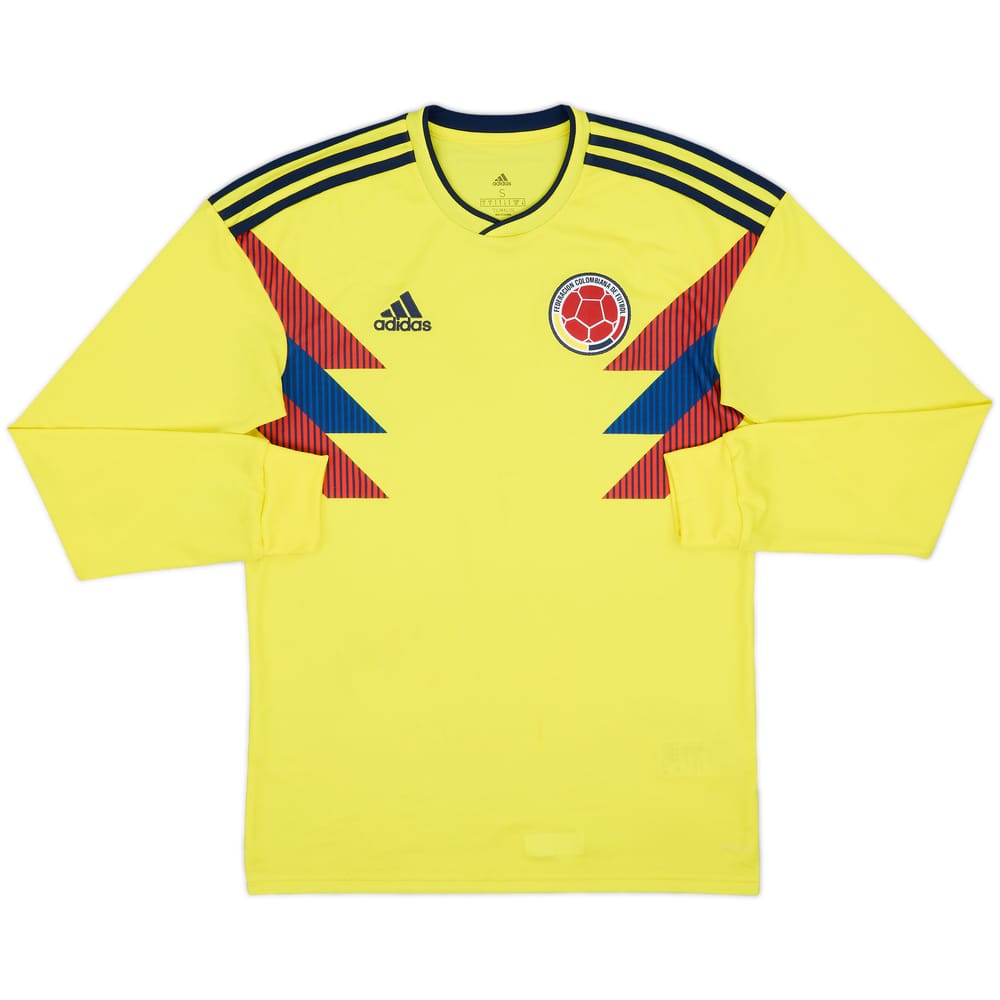 2018-19 Colombia Home L/S Shirt - 8/10 - (S)
