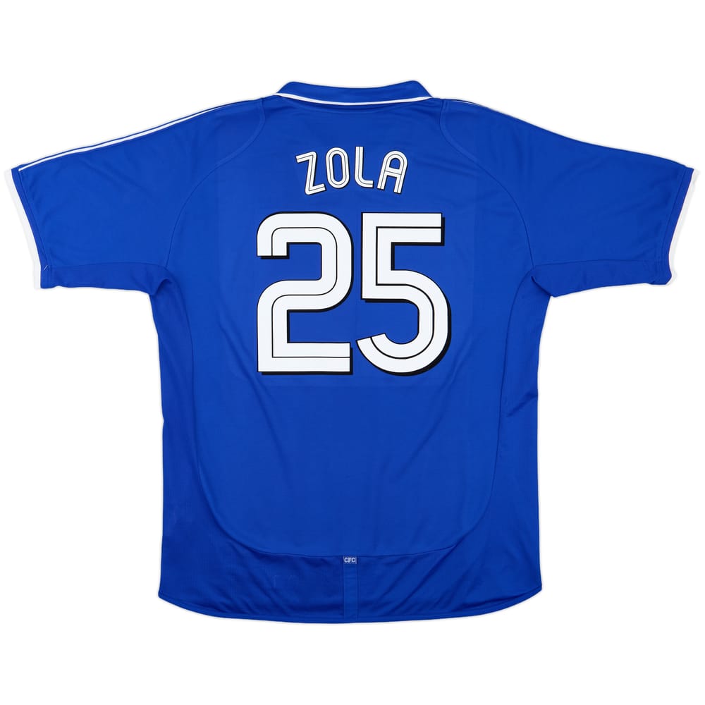 2001-03 Chelsea Home Shirt Zola #25 - 6/10 - (XL)