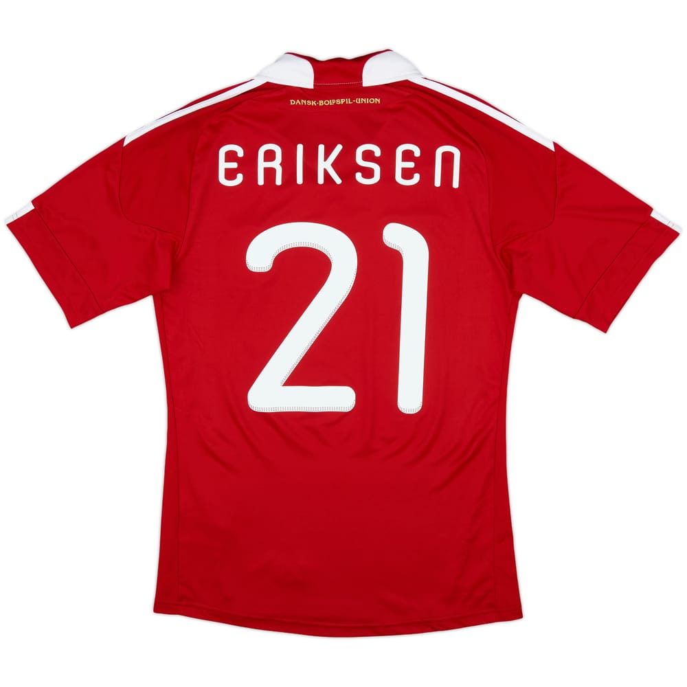 2010-11 Denmark Home Shirt Eriksen #21 - 10/10 - (S)