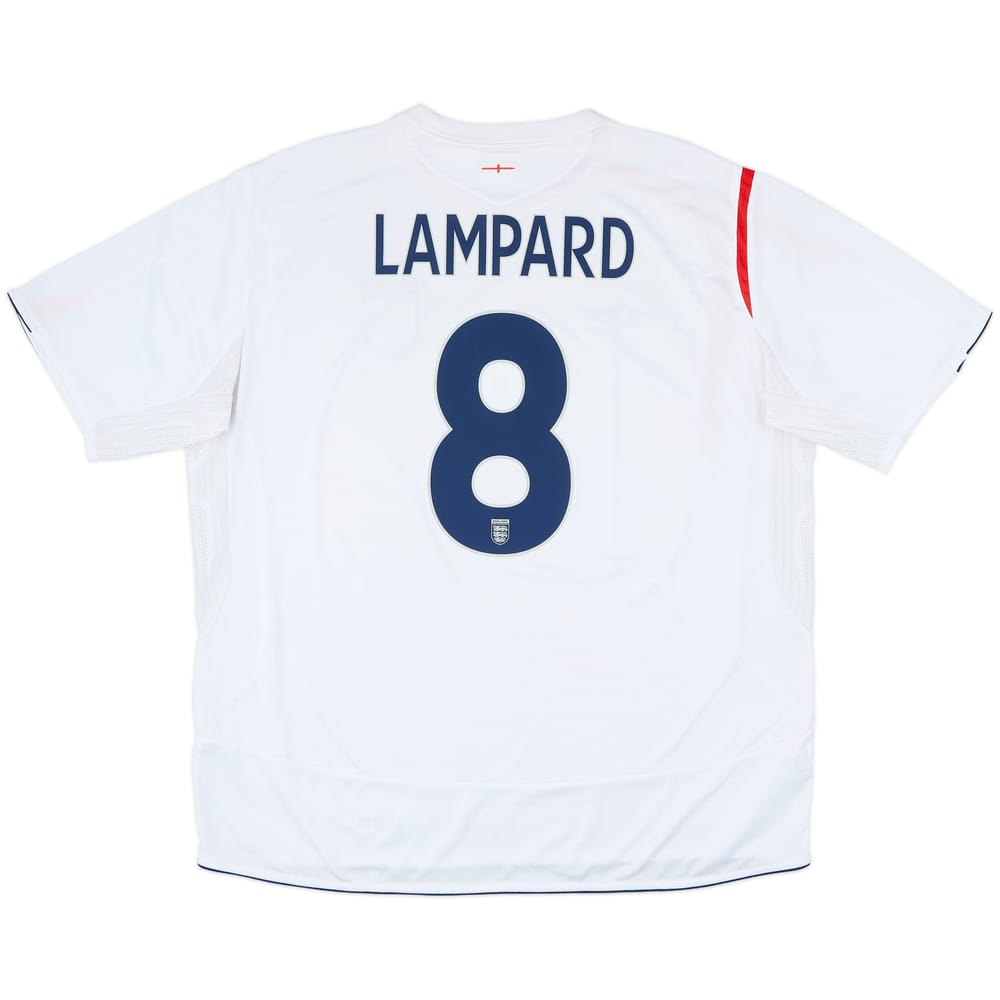 2005-07 England Home Shirt Lampard #8 - 7/10 - (3XL)